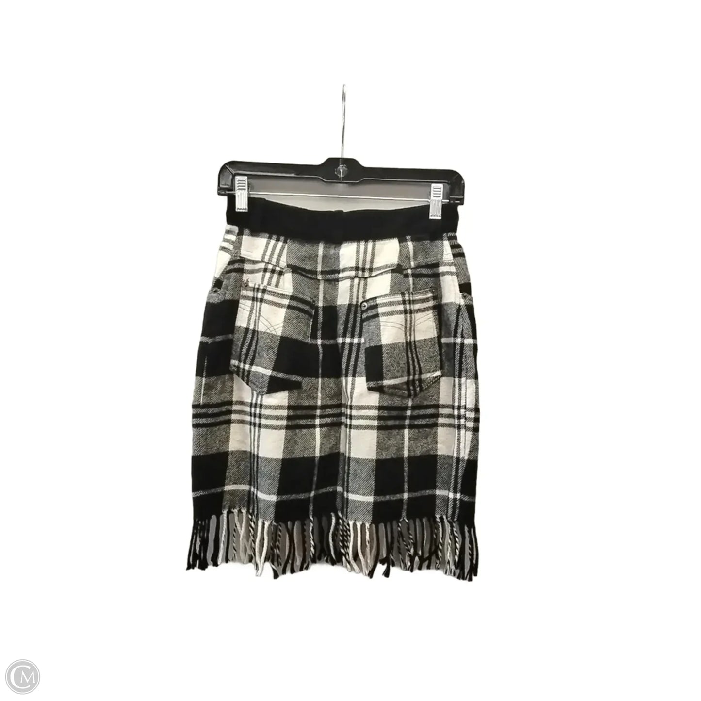 Skirt Mini & Short By Express In Checkered Pattern, Size: 8