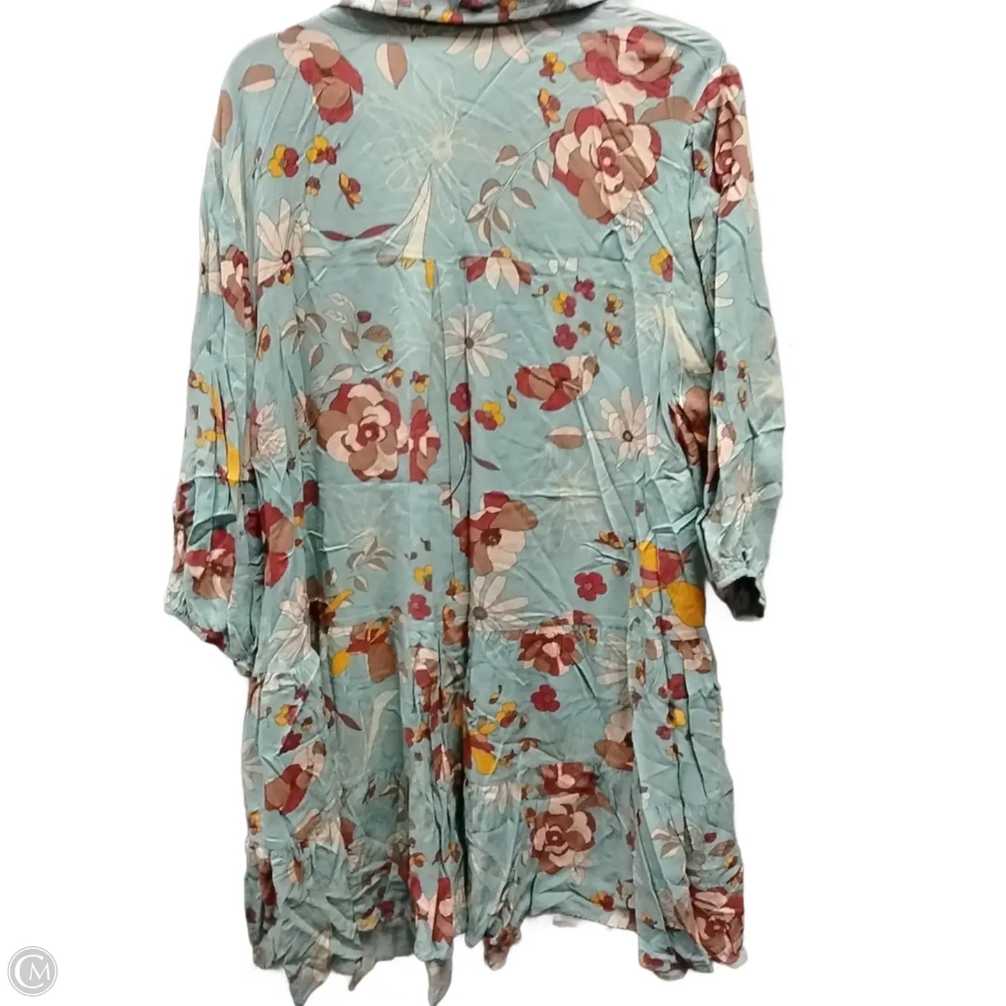 Dress Casual Midi By Clothes Mentor In Floral Print, Size: L