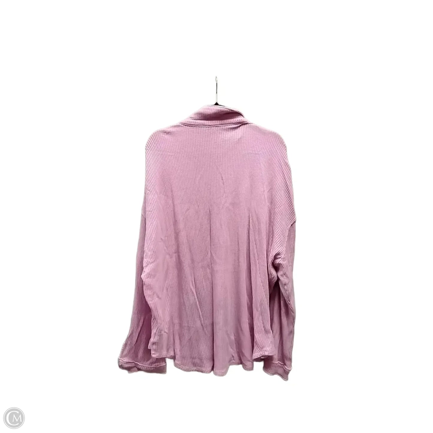 Top Long Sleeve By Double Zero In Pink, Size: L