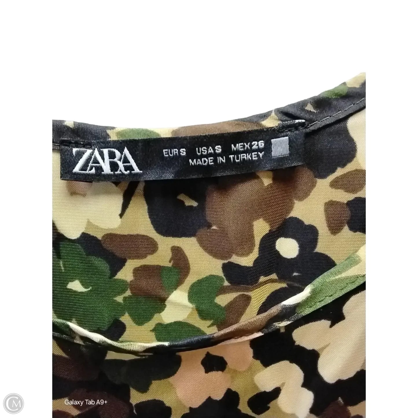Dress Casual Midi By Zara In Camouflage Print, Size: S
