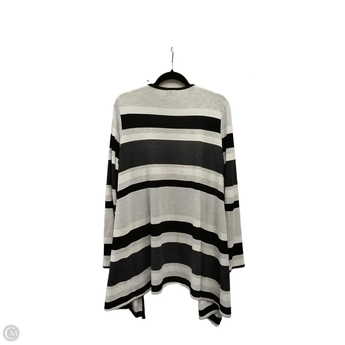Sweater Cardigan By Sunday In Black & Grey, Size: L
