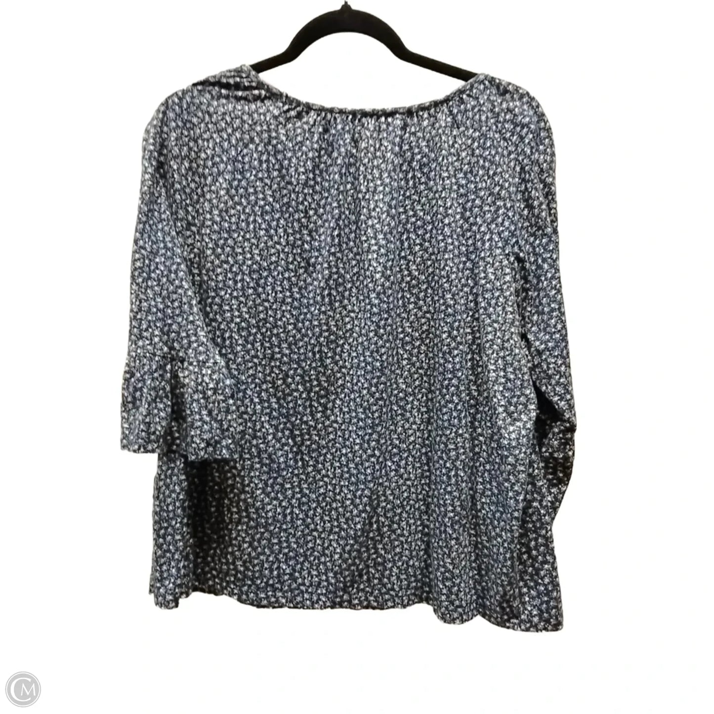 Top 3/4 Sleeve By Michael By Michael Kors In Floral Print, Size: Xl