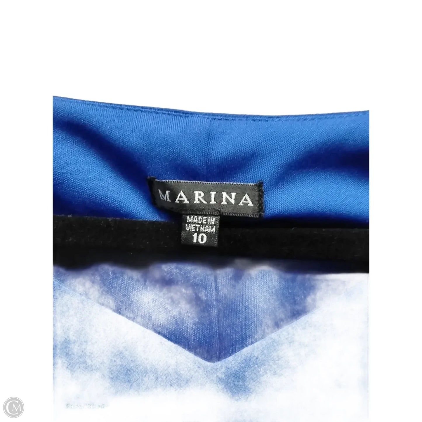 Dress Casual Midi By Marina In Blue, Size: 10