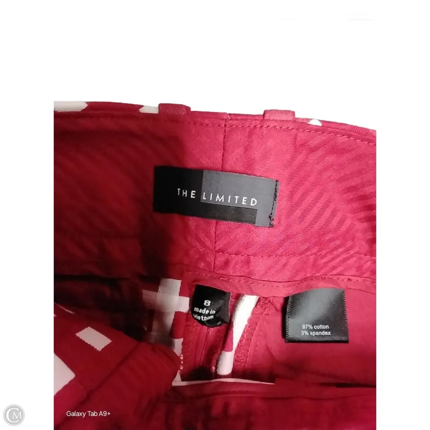 Pants Cropped By Limited In Checkered Pattern, Size: 8