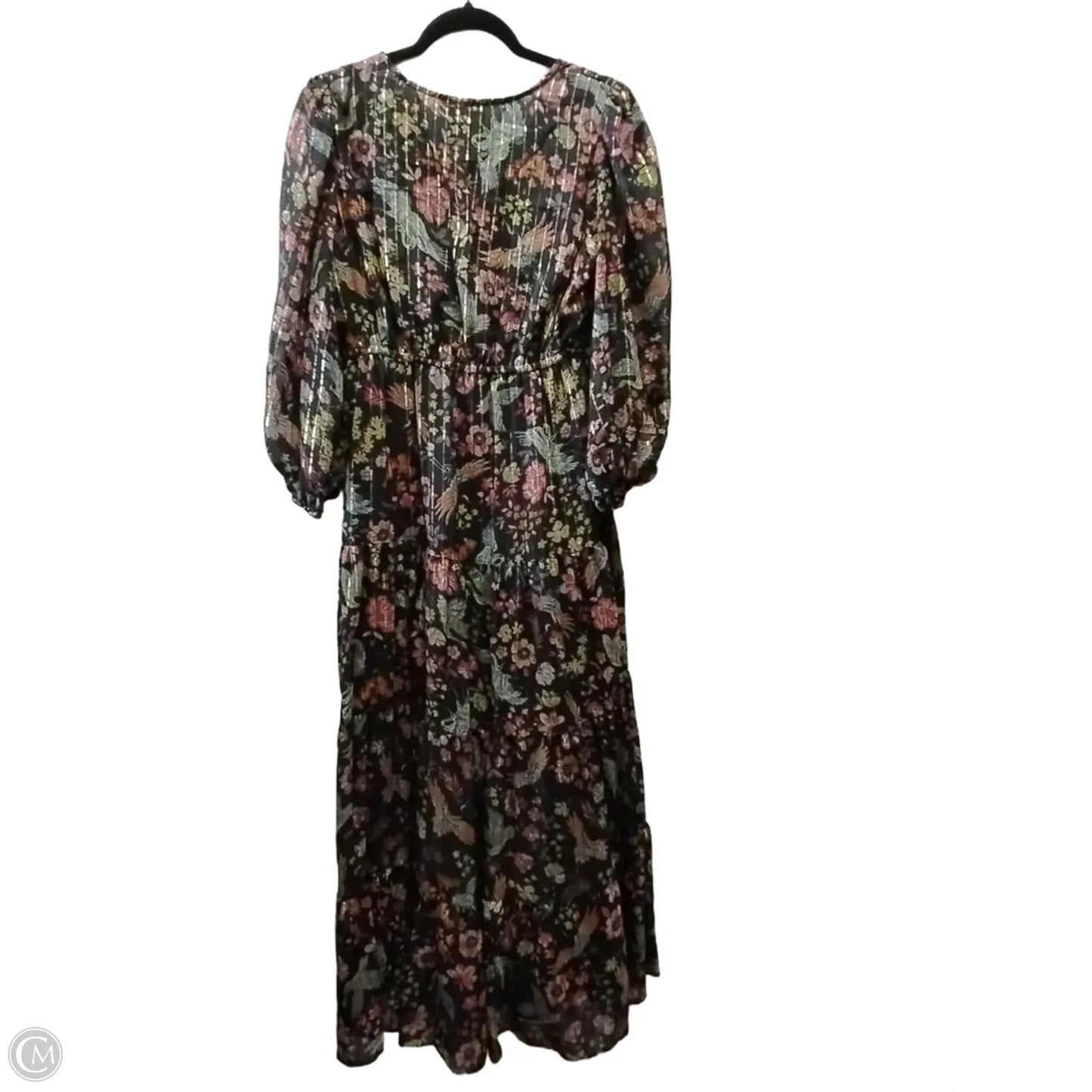 Dress Casual Maxi By Angie In Floral Print, Size: L