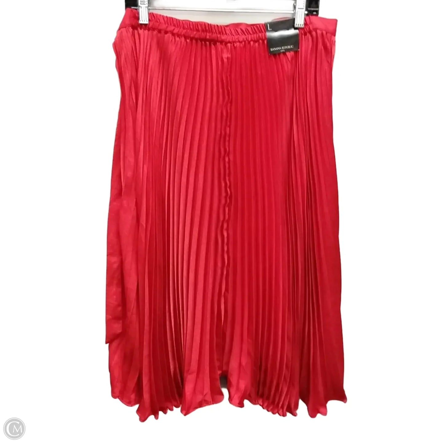 Skirt Maxi By Banana Republic In Red, Size: L