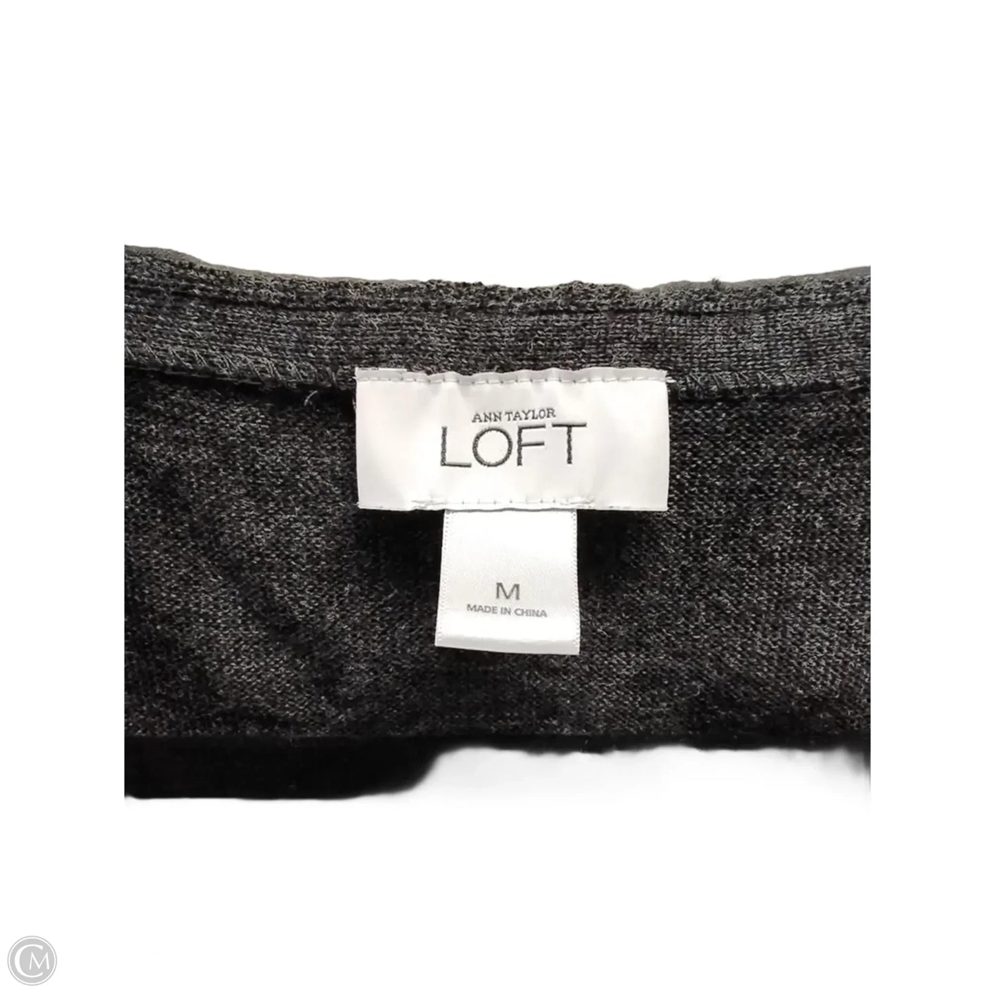 Dress Casual Midi By Loft In Grey, Size: M