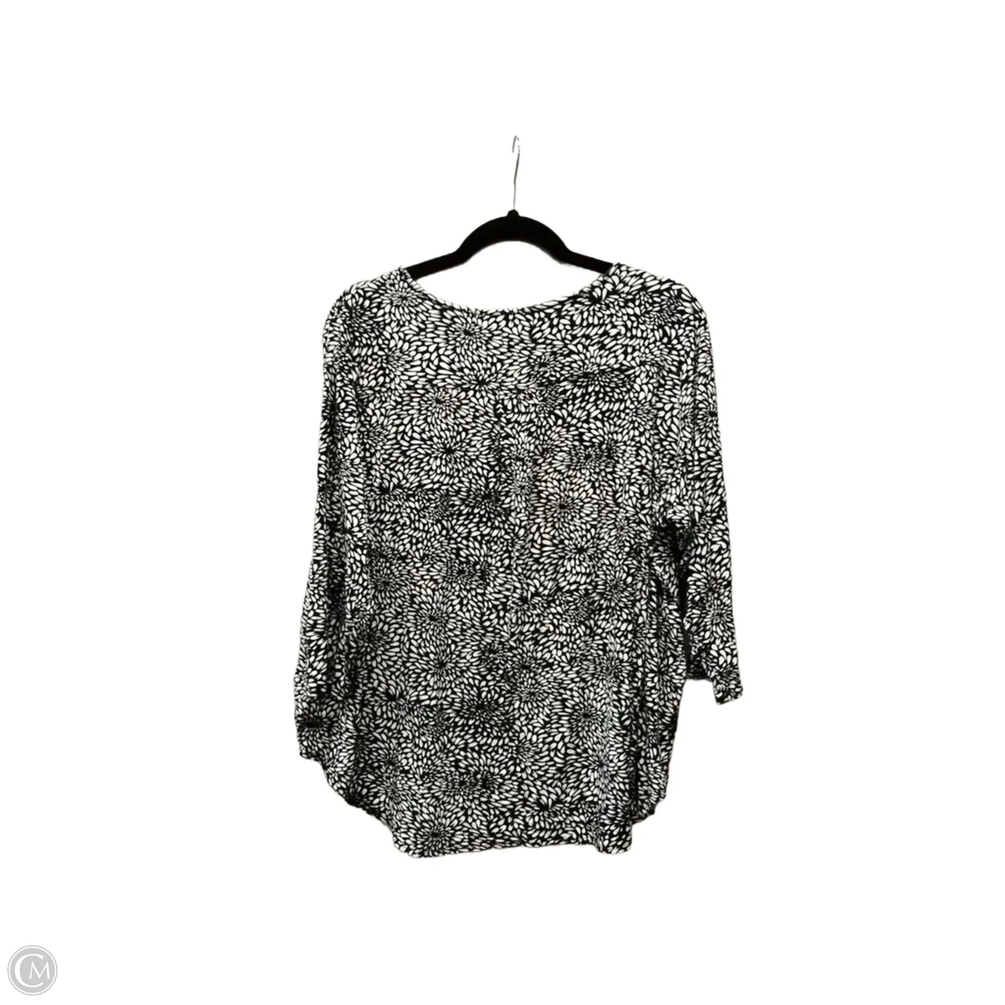 Top Long Sleeve By Philosophy In Floral Print, Size: 2x