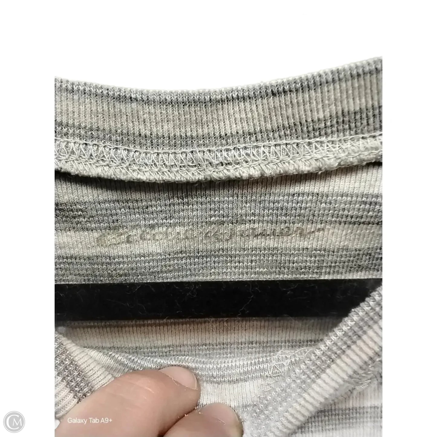 Top Long Sleeve By Eddie Bauer In Striped Pattern, Size: L