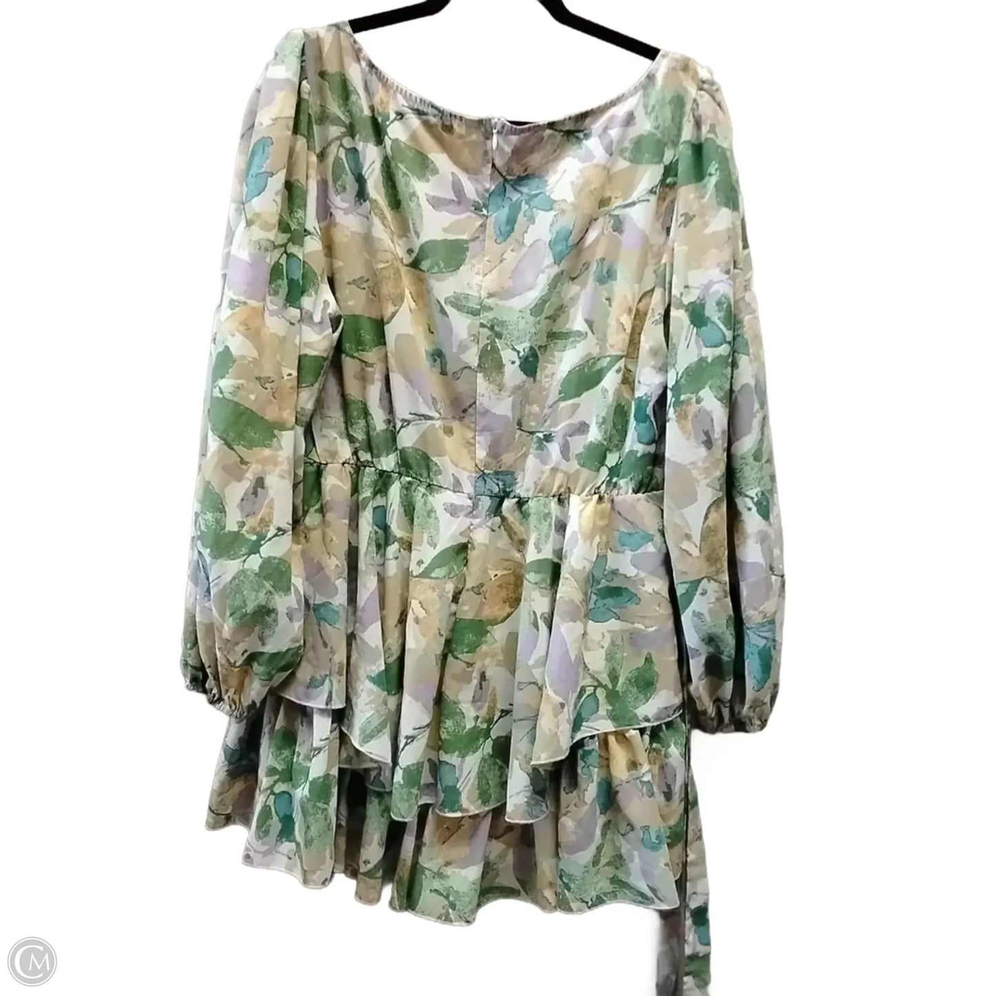 Dress Casual Short By Simplee In Floral Print, Size: 2x