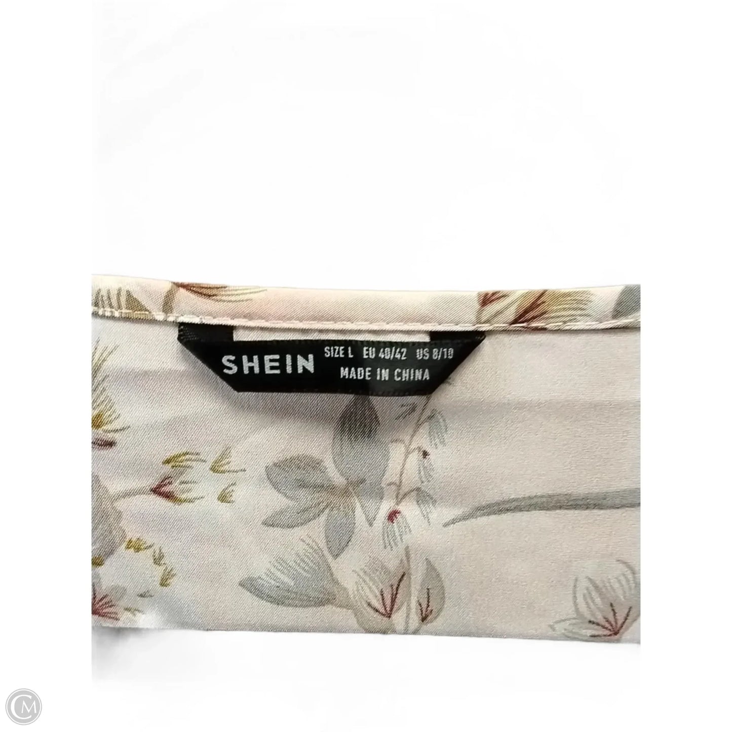 Dress Casual Short By Shein In Floral Print, Size: L