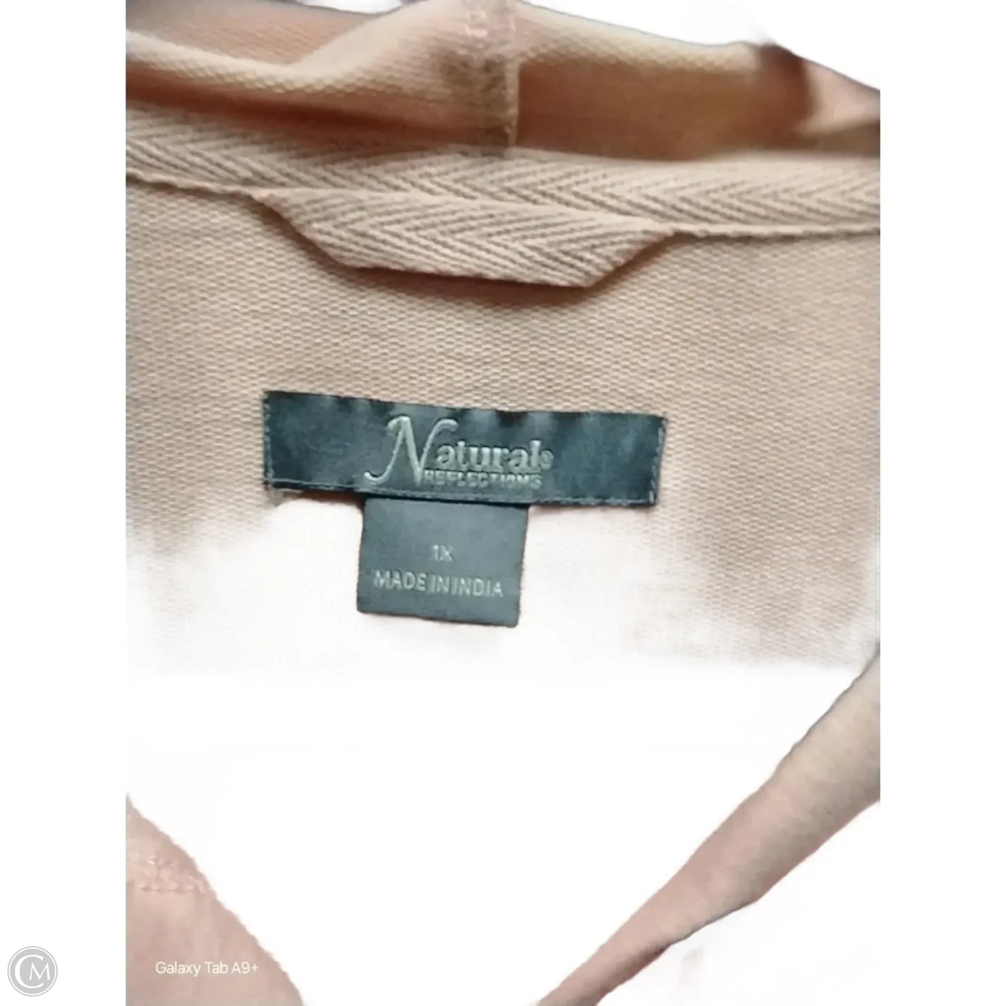 Sweatshirt Hoodie By Natural Reflections In Peach, Size: 1x