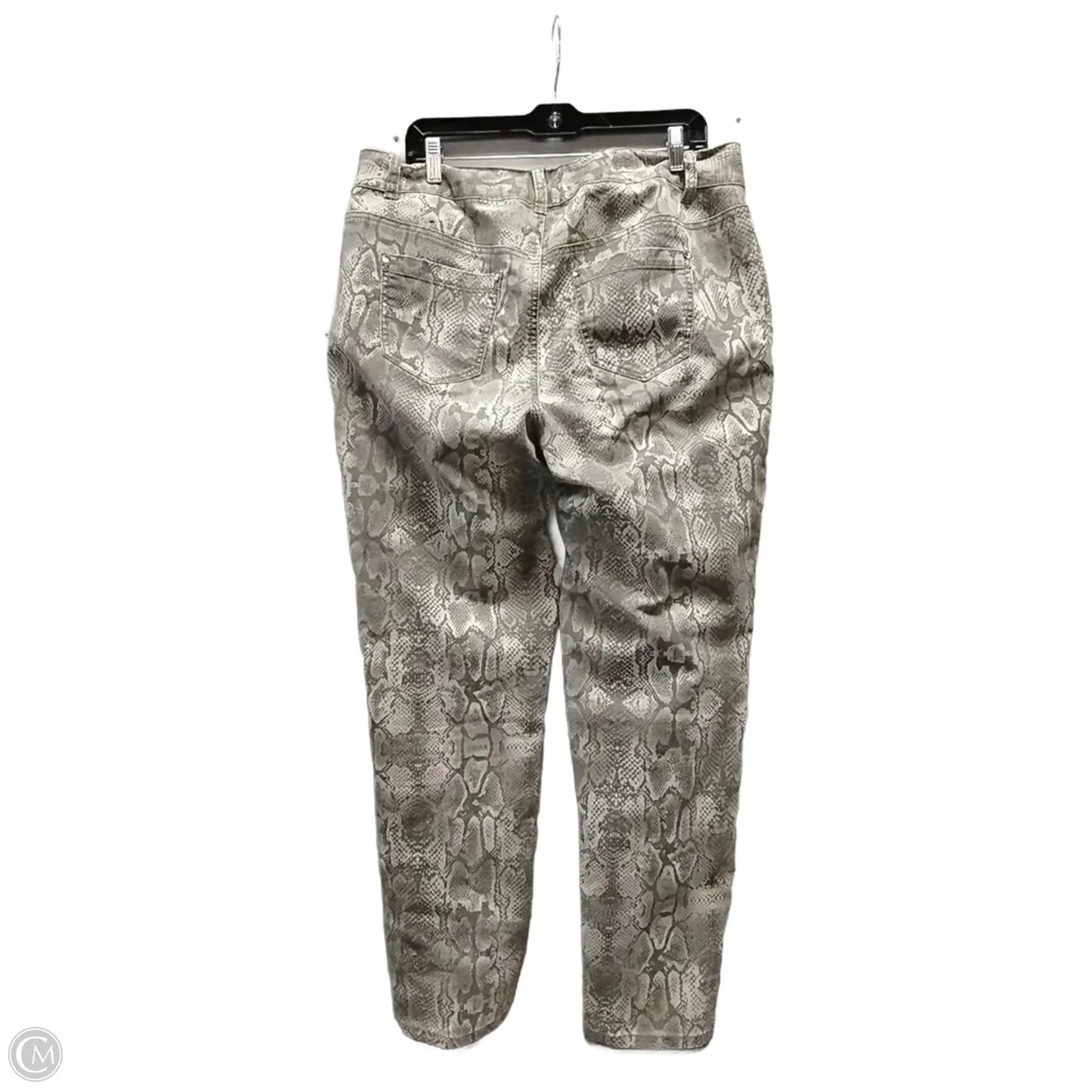 Jeans Straight By Lane Bryant In Snakeskin Print, Size: 16