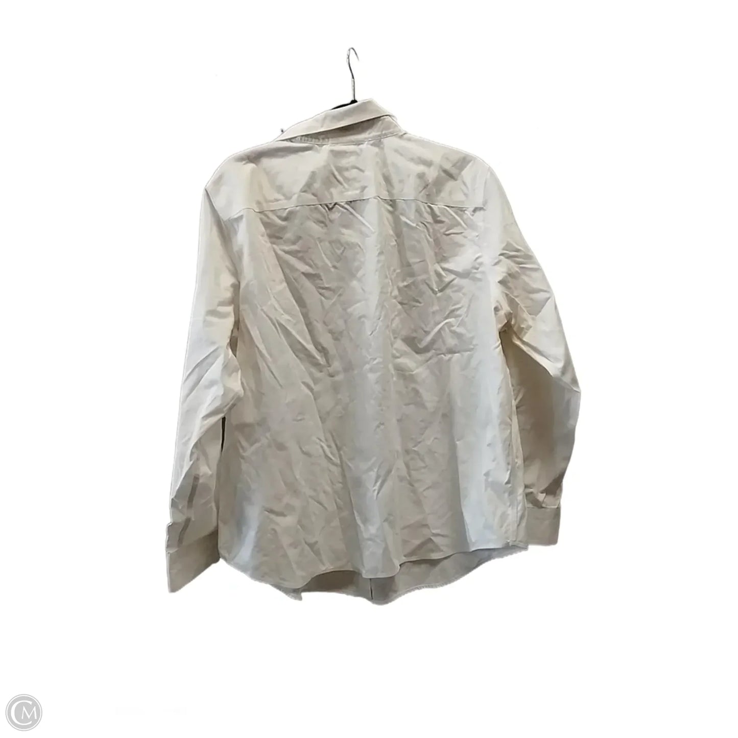 Blouse Long Sleeve By Lauren By Ralph Lauren In Cream, Size: 2x