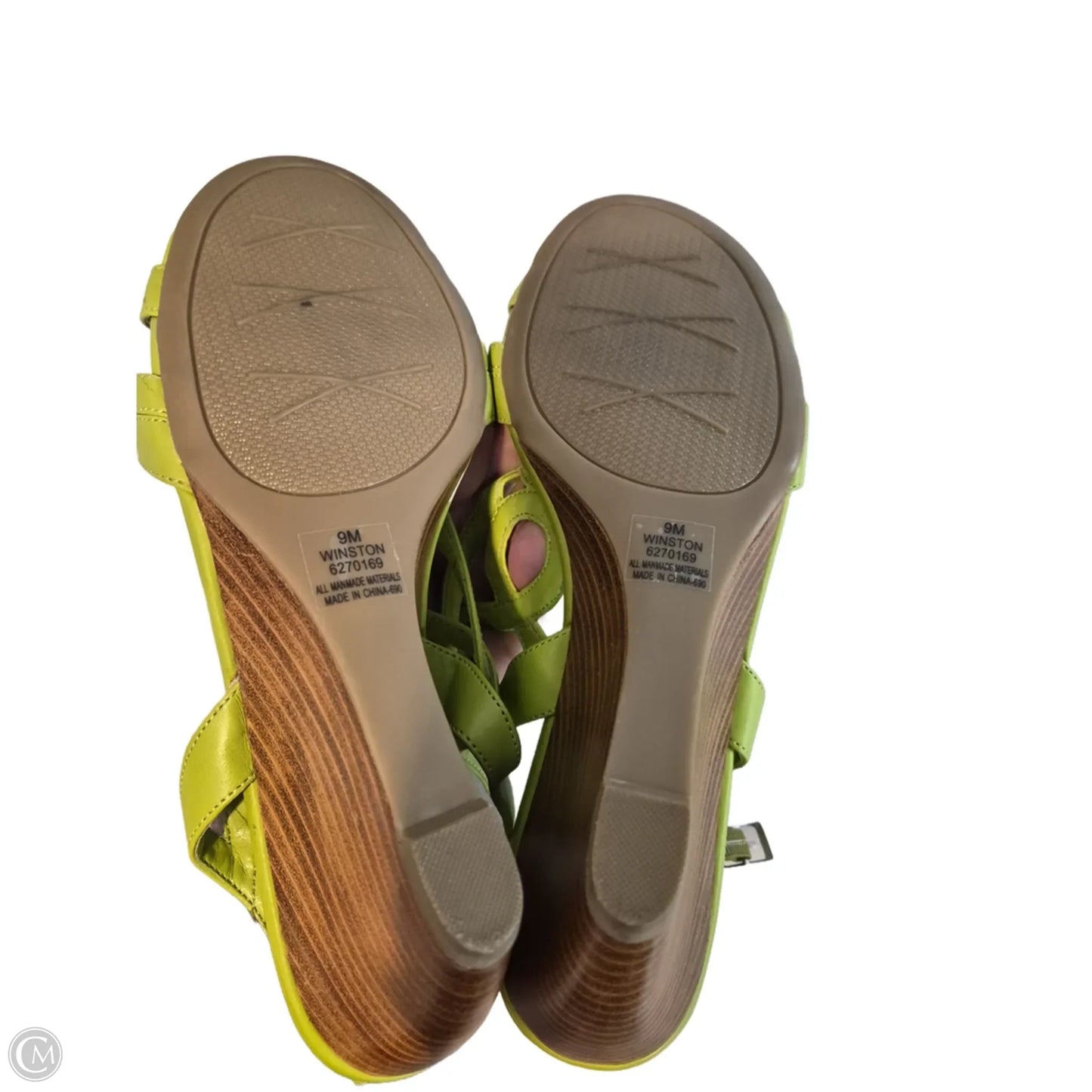 Shoes Heels Wedge By Impo In Green, Size: 9