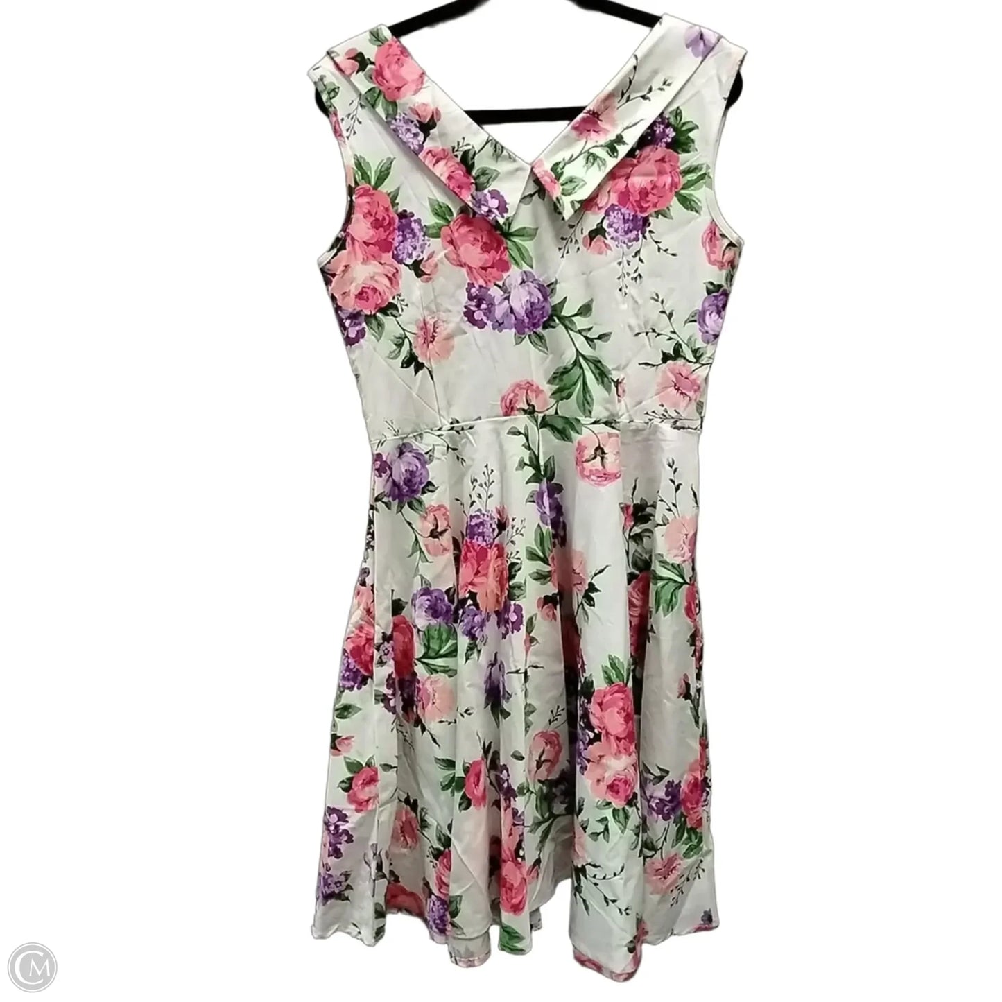 Dress Casual Midi By Grace Karin In Floral Print, Size: L