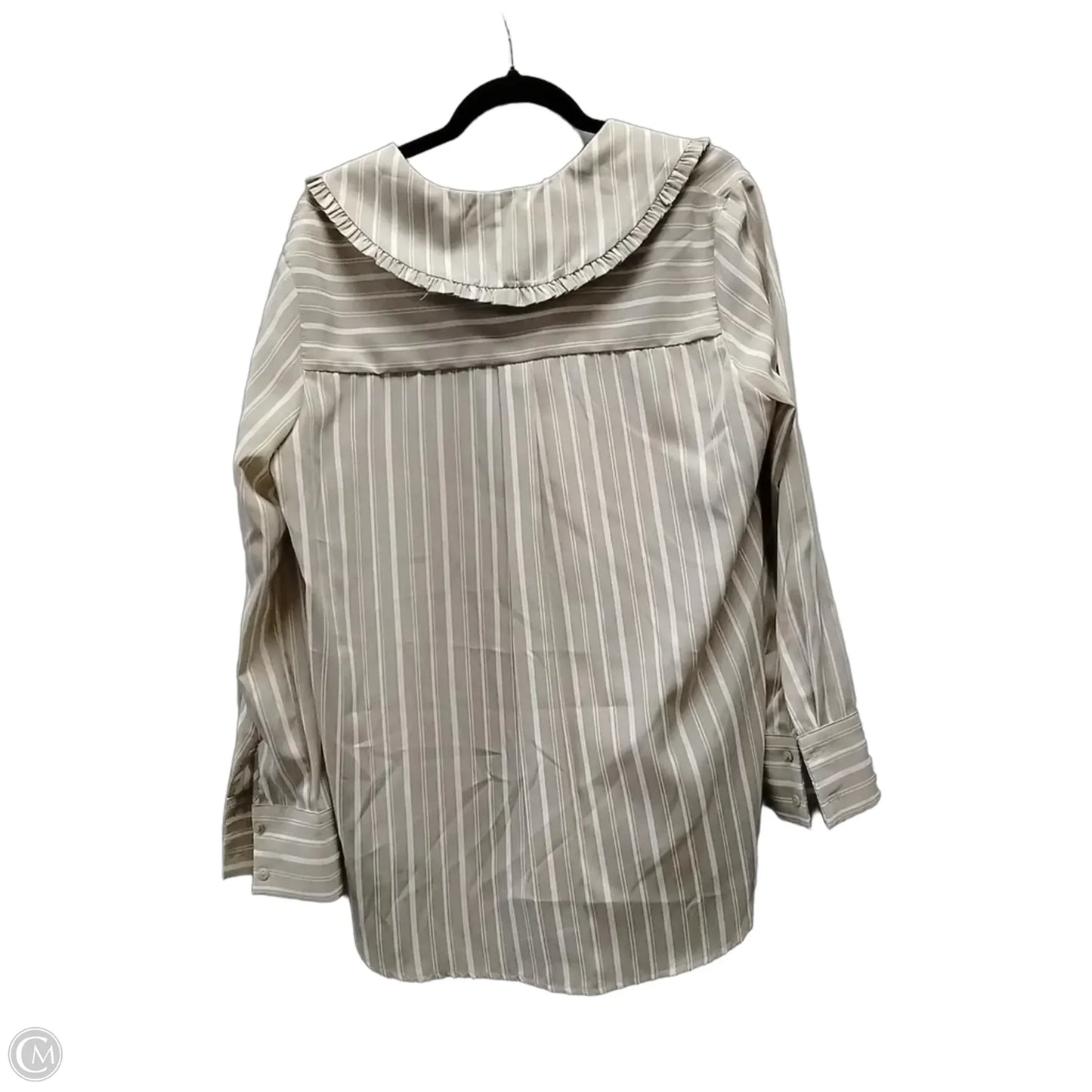 Top Long Sleeve By English Factory In Striped Pattern, Size: S