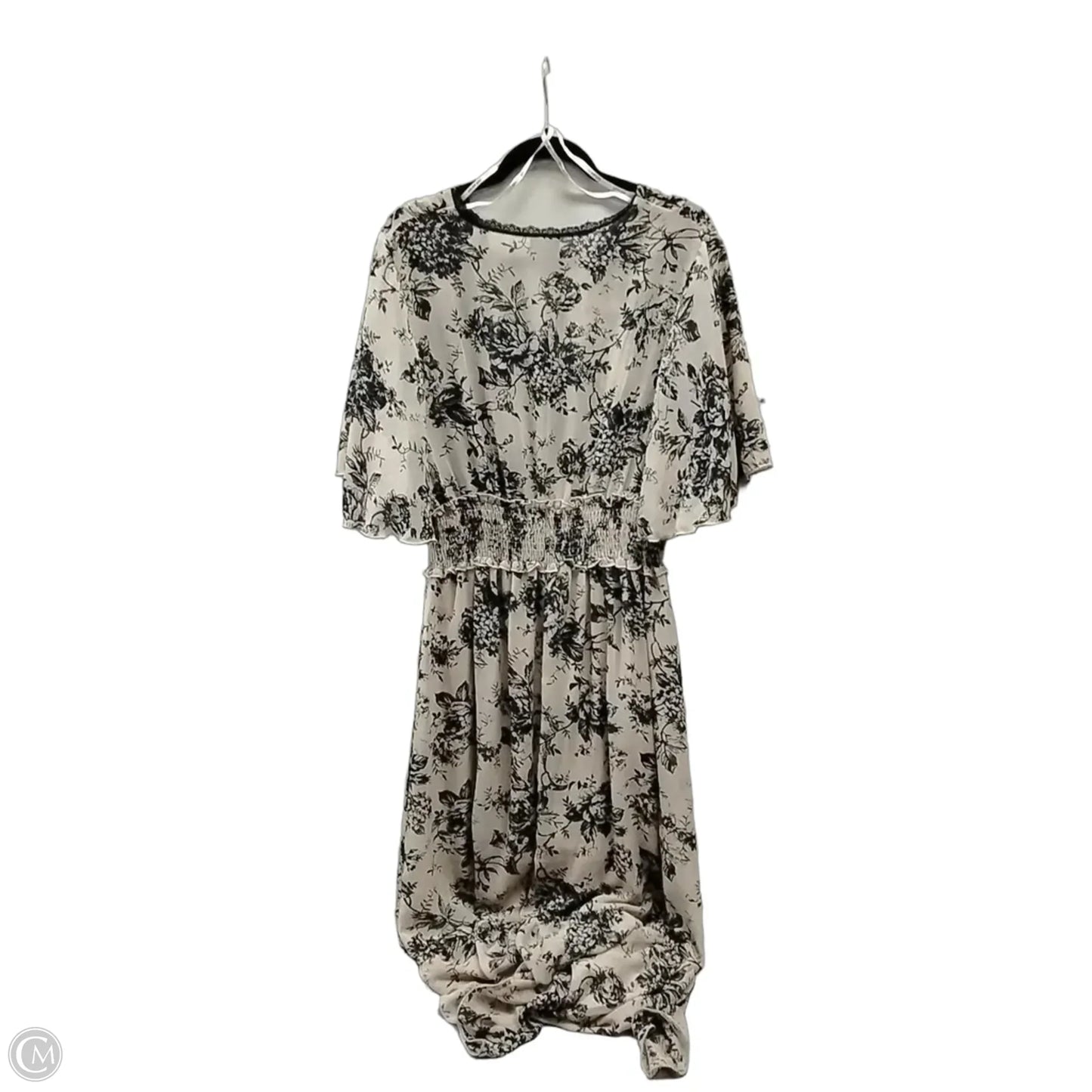 Dress Casual Midi By Clothes Mentor In Polkadot Pattern, Size: 3x