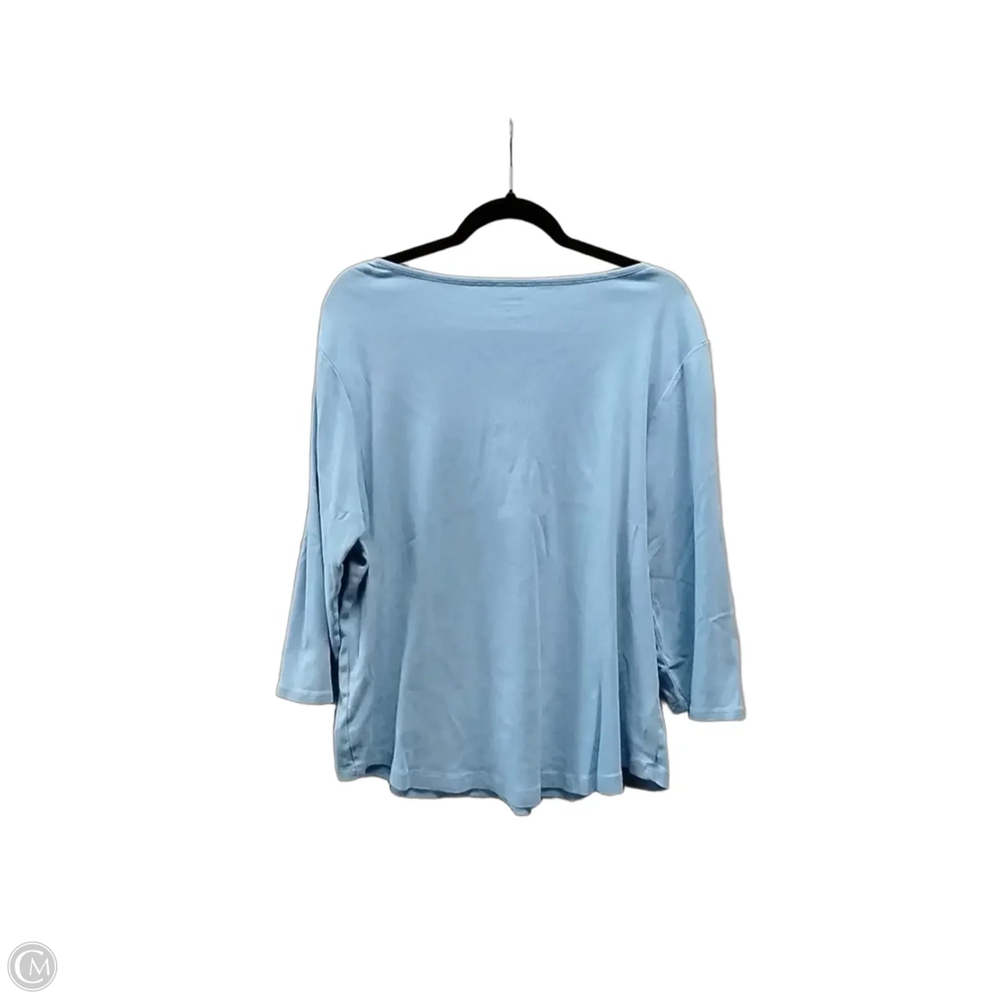 Top Long Sleeve By Chicos In Blue, Size: Xxl