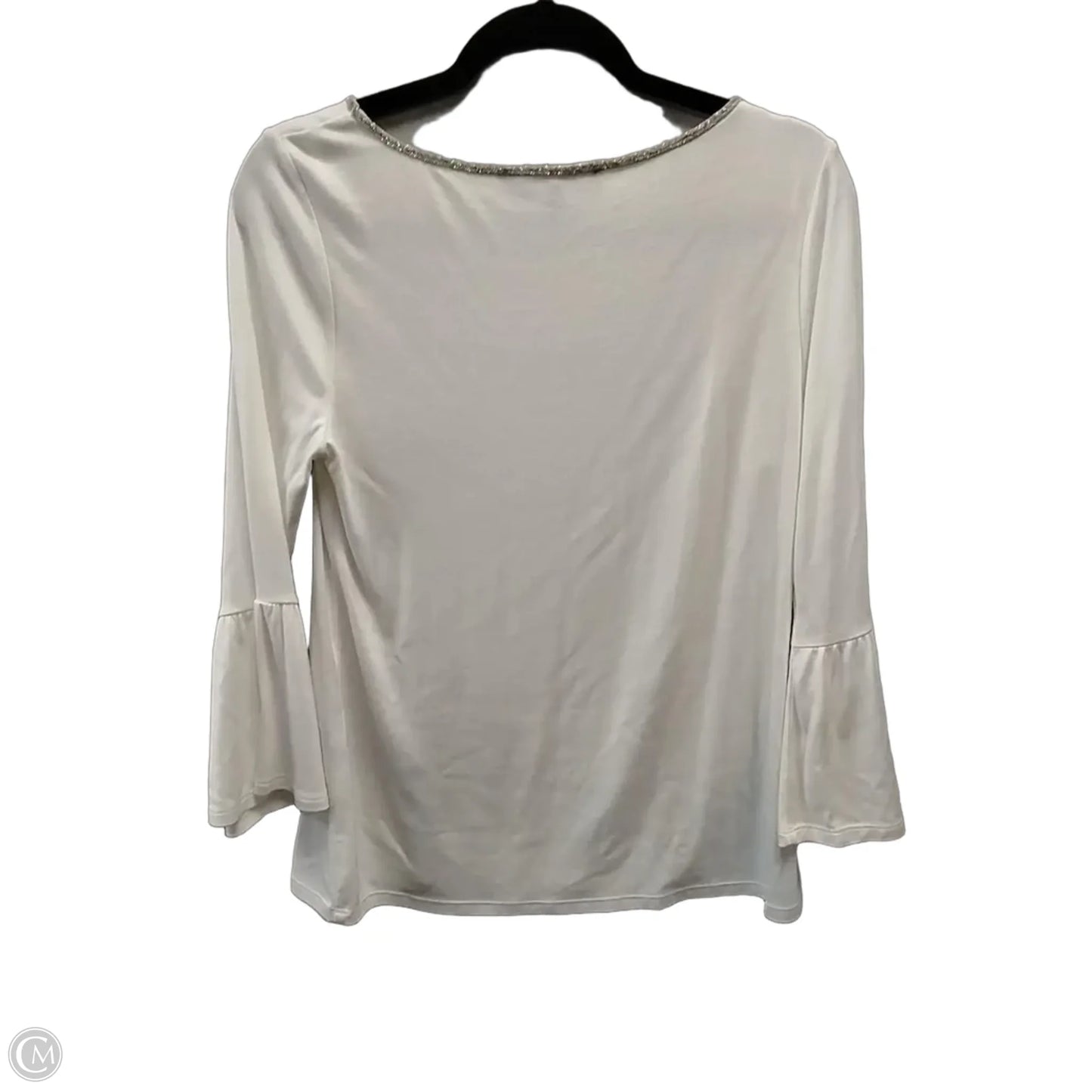 Top Long Sleeve By White House Black Market In White, Size: S