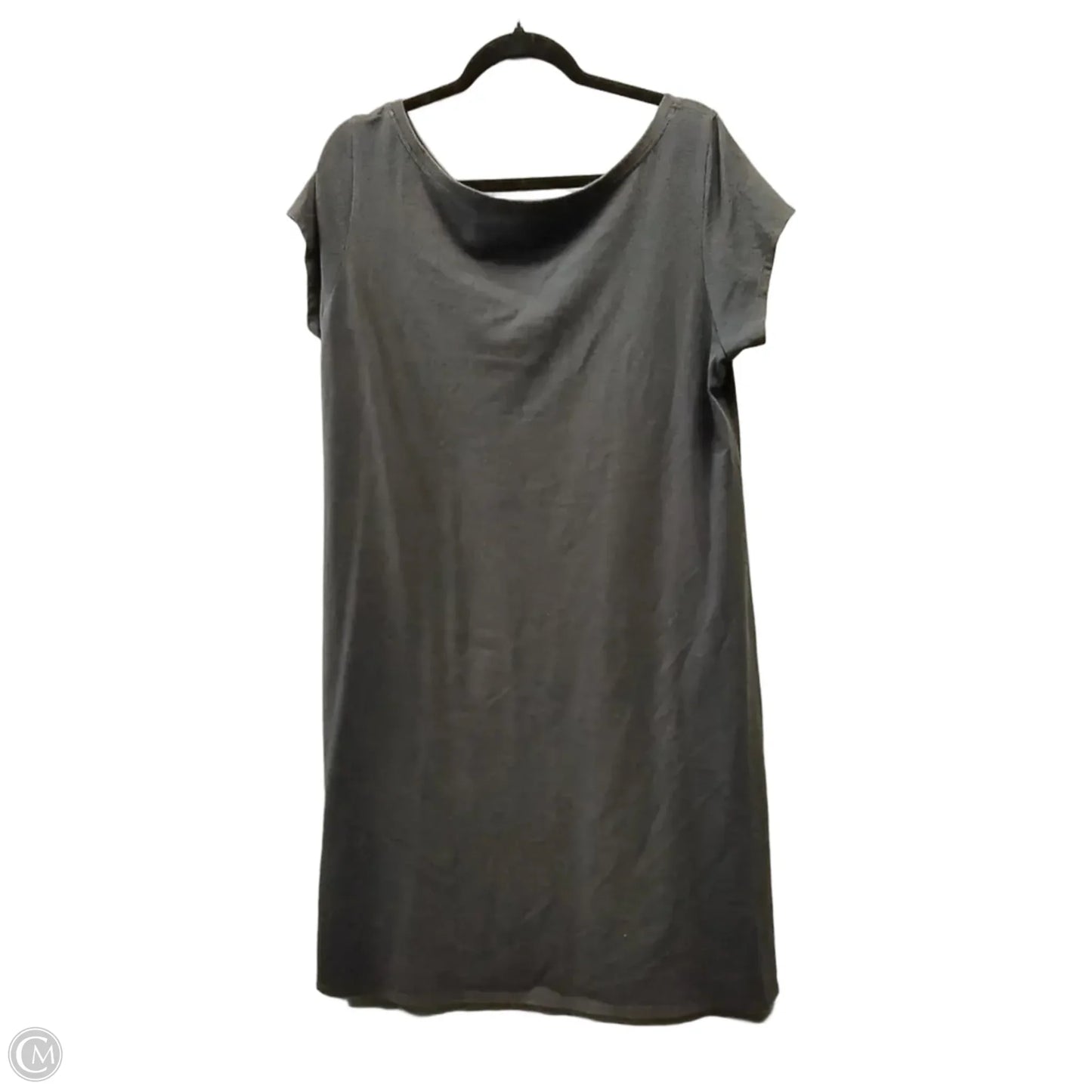 Dress Casual Midi By Eileen Fisher In Grey, Size: Xl