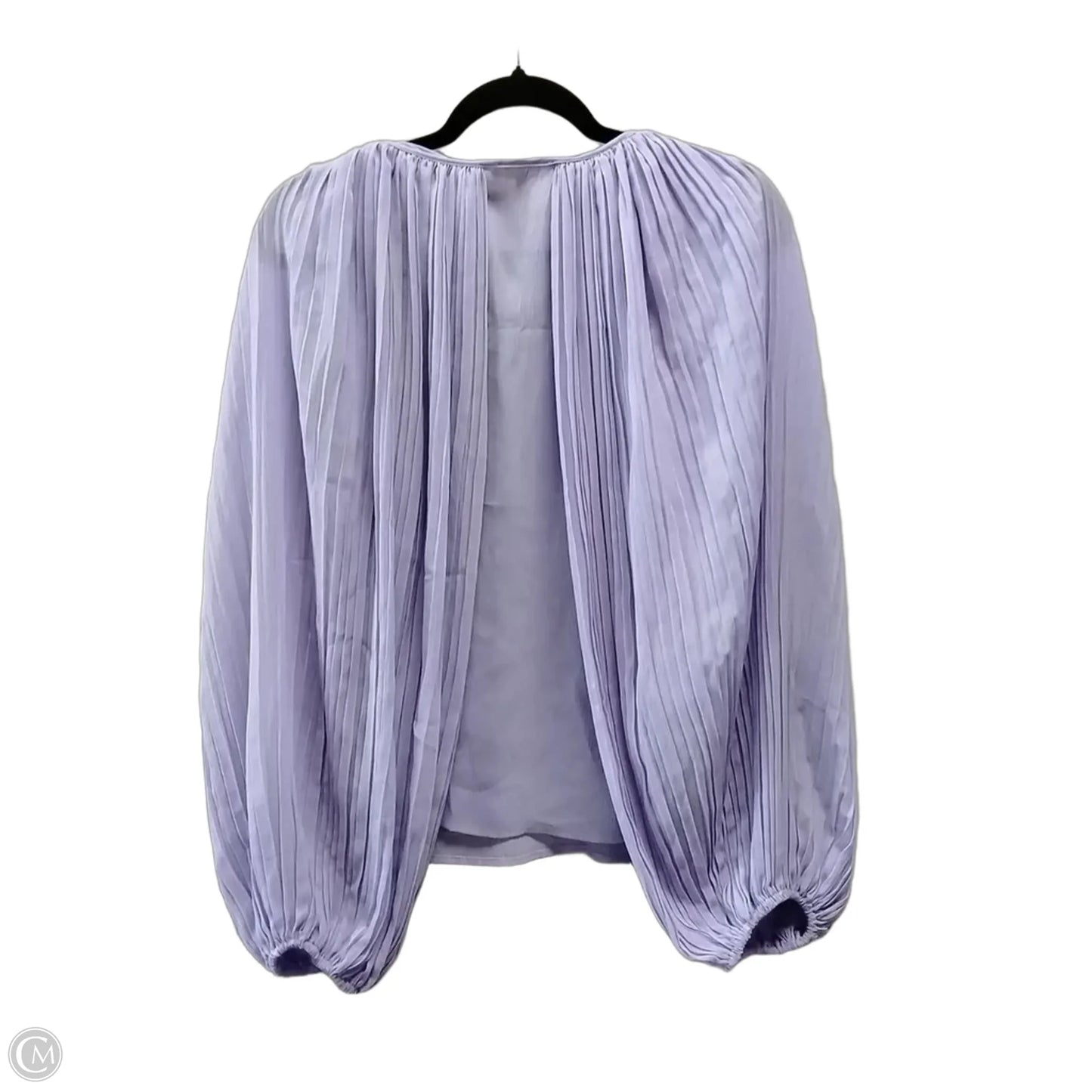 Blouse Long Sleeve By Promesa In Purple, Size: M