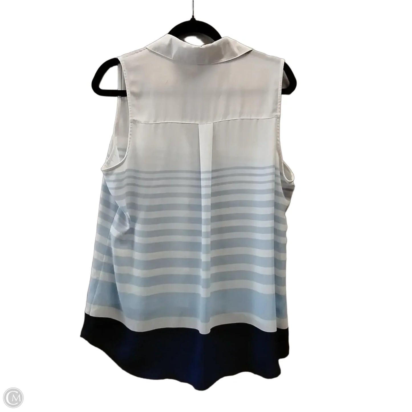 Blouse Sleeveless By Express In White, Size: L