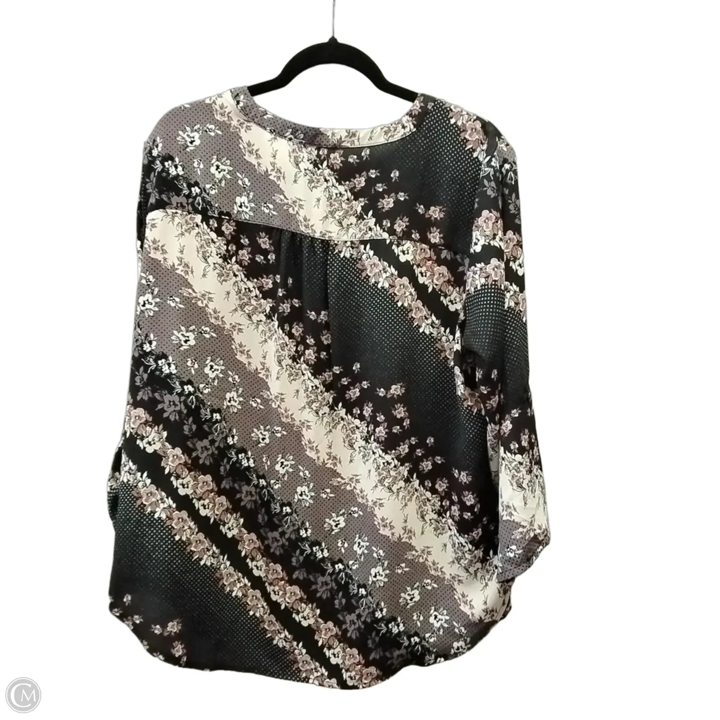 Blouse Long Sleeve By Maurices In Floral Print, Size: Xl