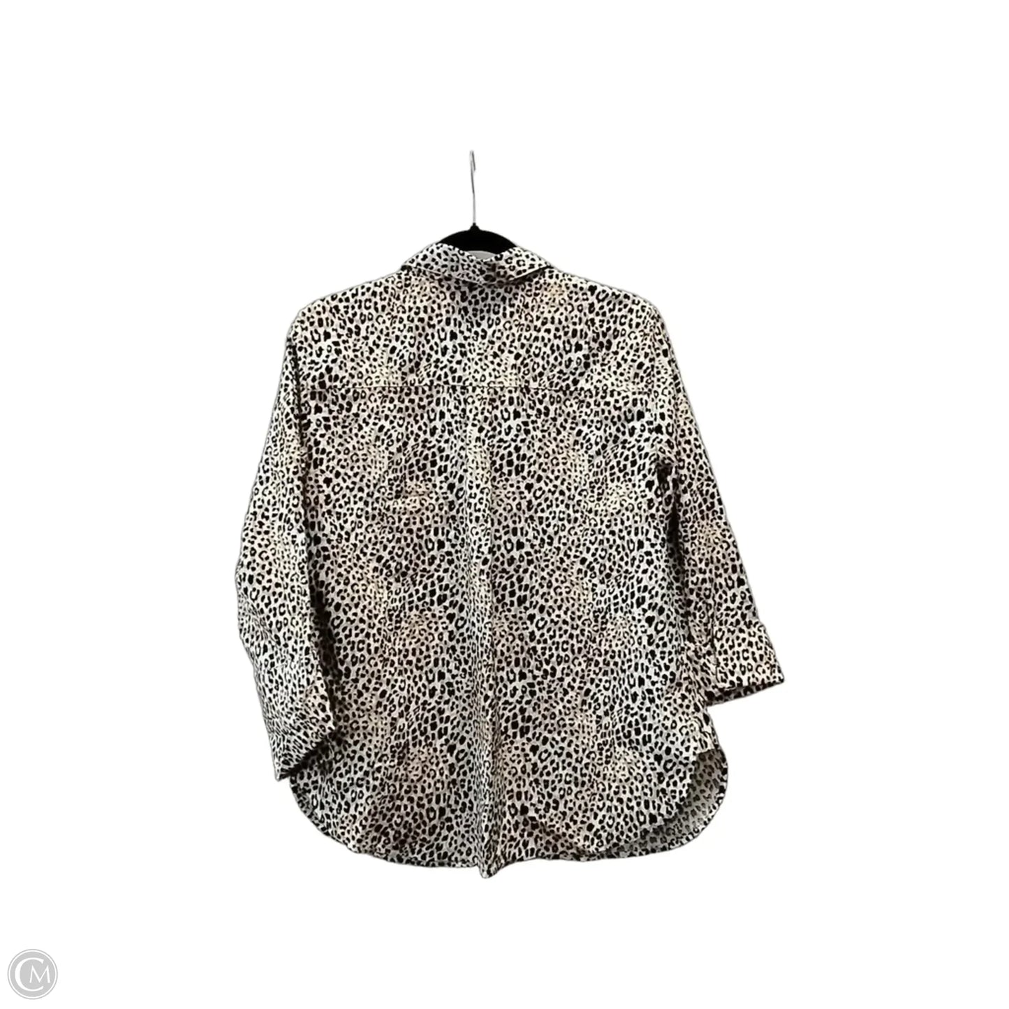Top Long Sleeve By Chicos In Animal Print, Size: M