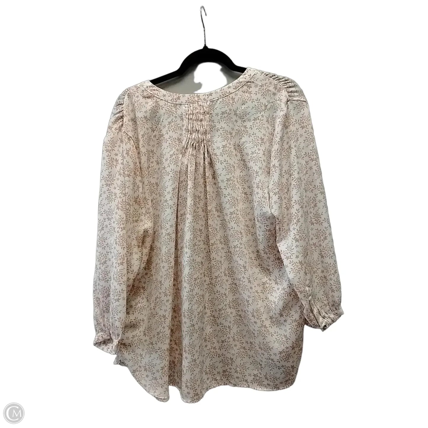 Blouse Long Sleeve By Jachs Girlfirend In White, Size: Xl