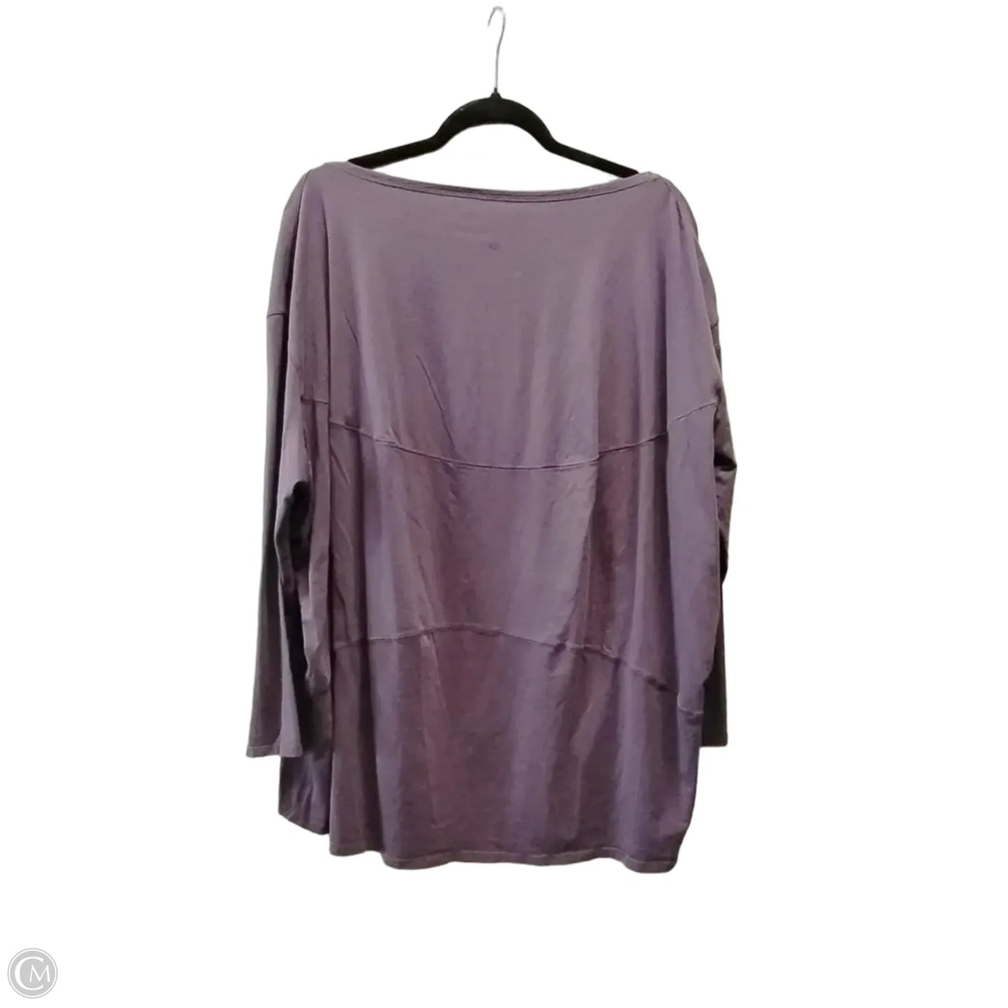 Athletic Top Long Sleeve Collar By Lululemon In Purple, Size: Xl
