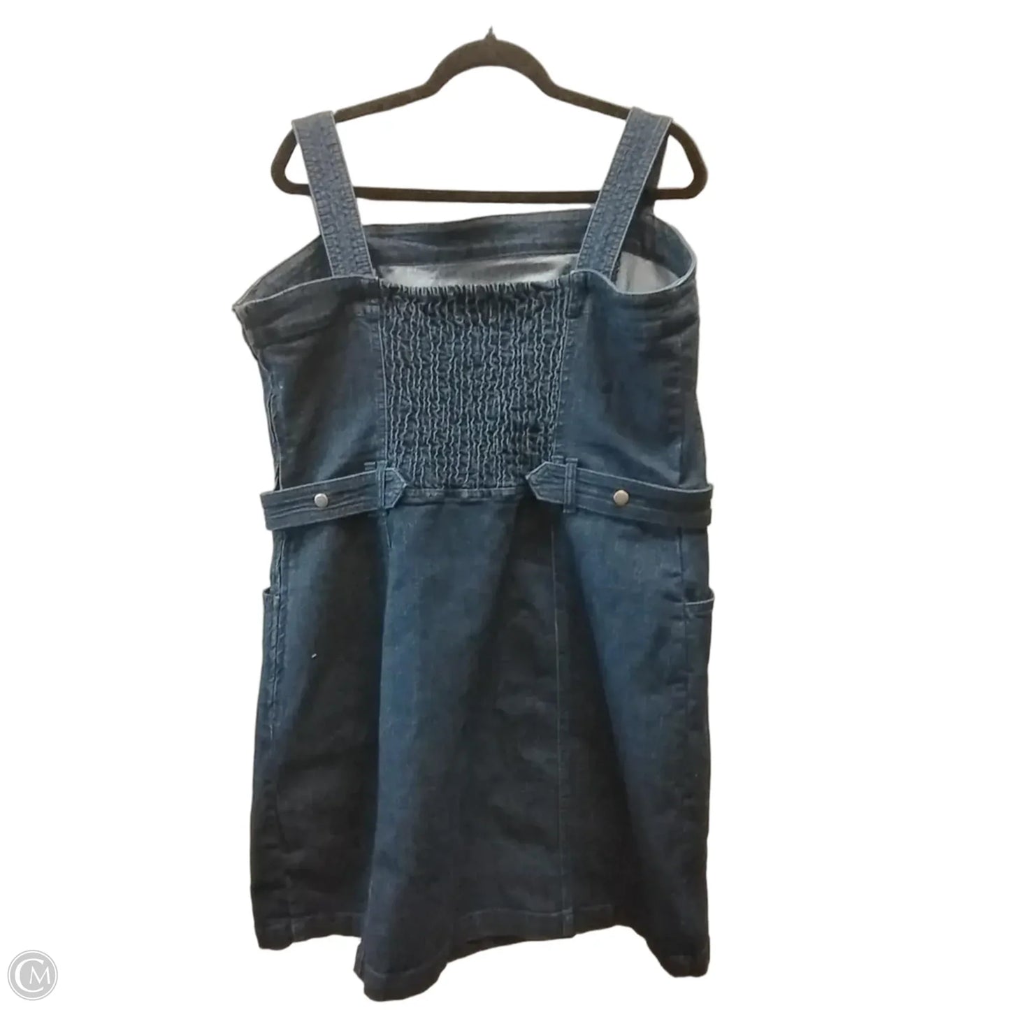 Dress Casual Short By Jessica Simpson In Blue Denim, Size: 2x