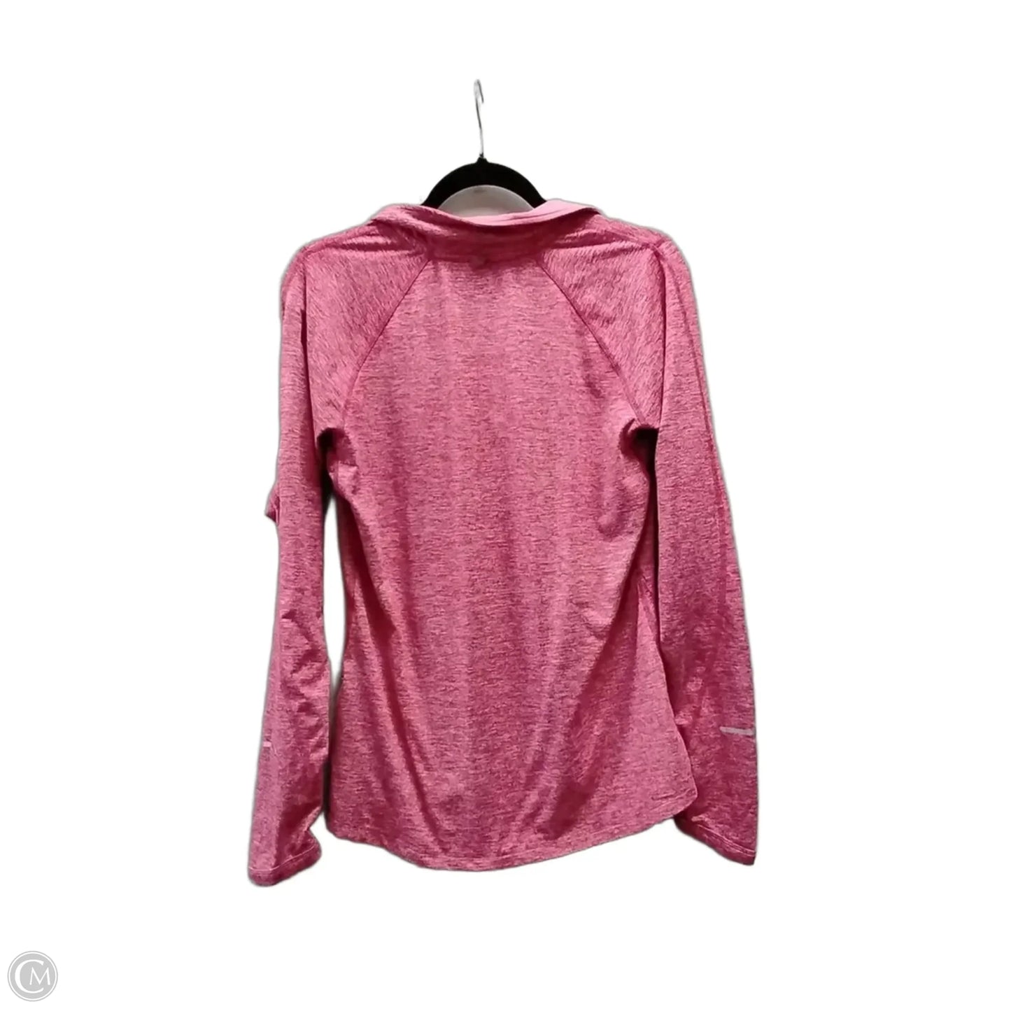 Athletic Jacket By Nike In Pink, Size: M