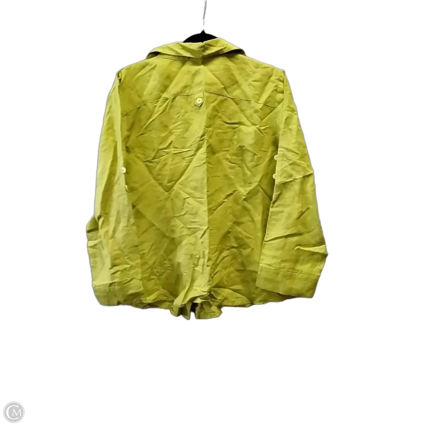 Blouse Long Sleeve By Ashley Stewart In Green, Size: 14