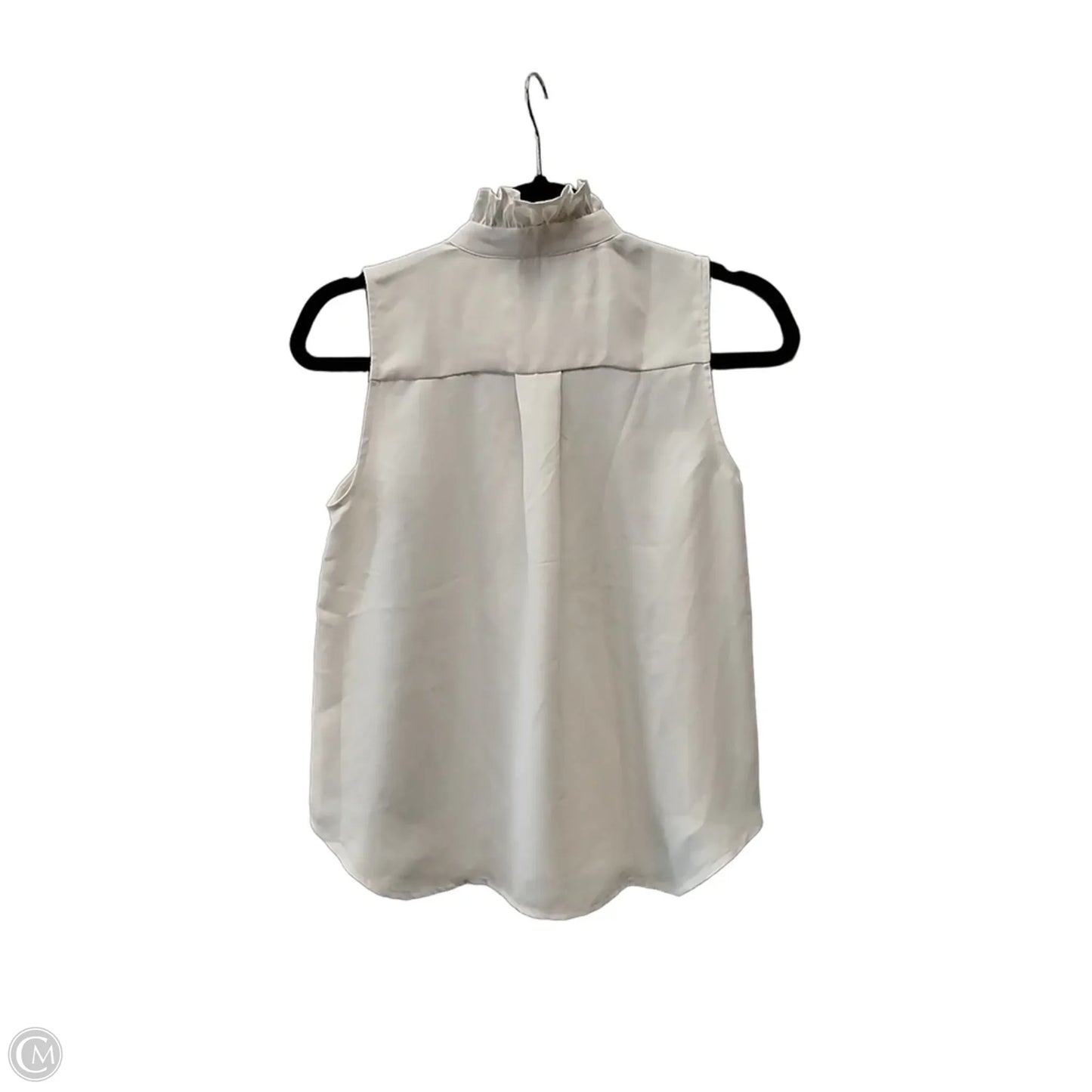 Blouse Sleeveless By Ann Taylor In White, Size: Xsp