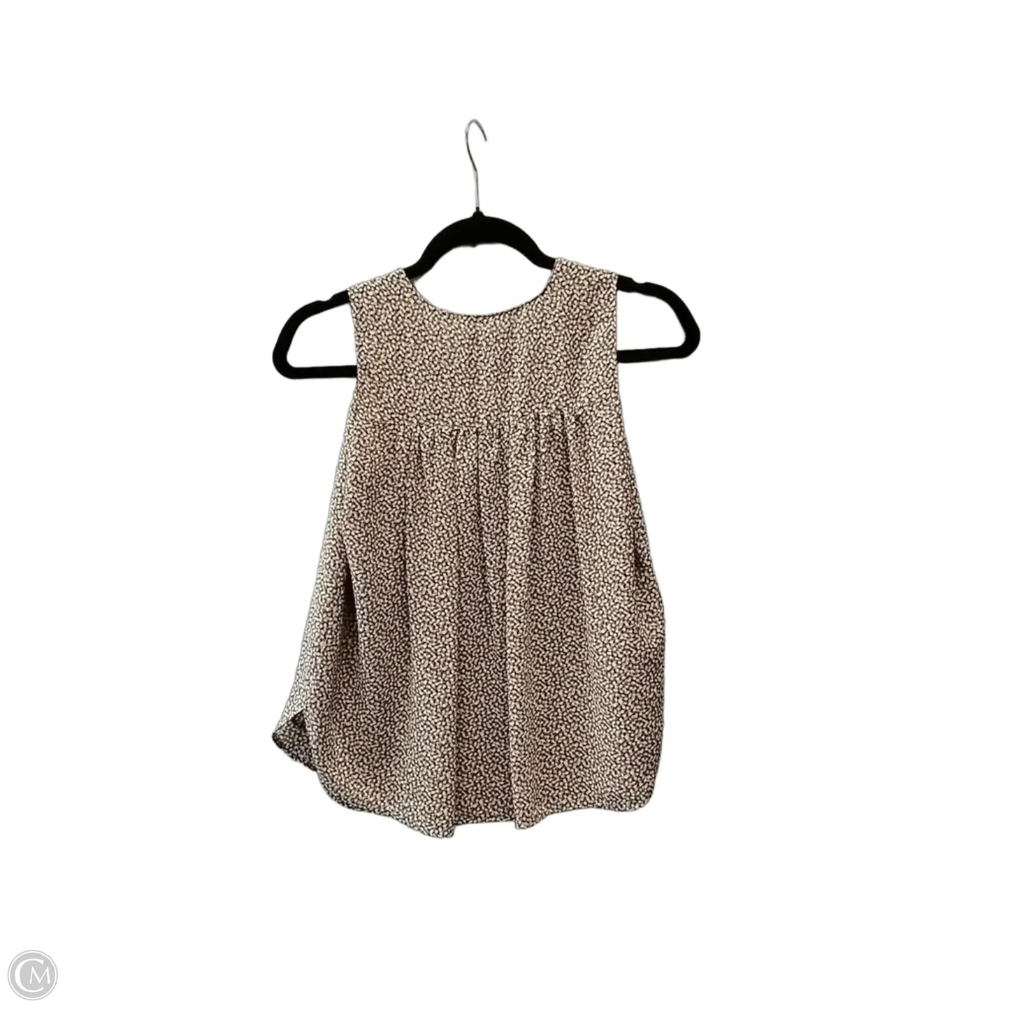 Blouse Sleeveless By Ann Taylor In Polkadot Pattern, Size: Xsp