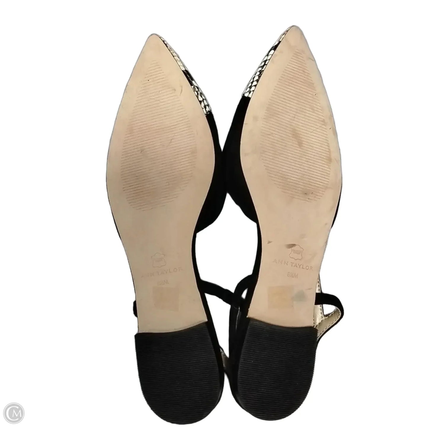 Shoes Flats By Ann Taylor In Black, Size: 8.5