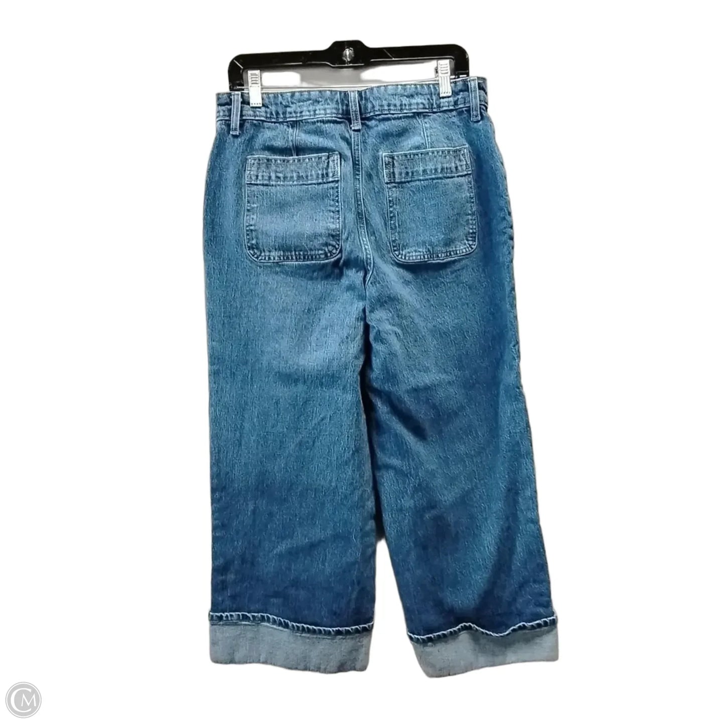 Jeans Wide Leg By Free Assembly In Blue Denim, Size: 12