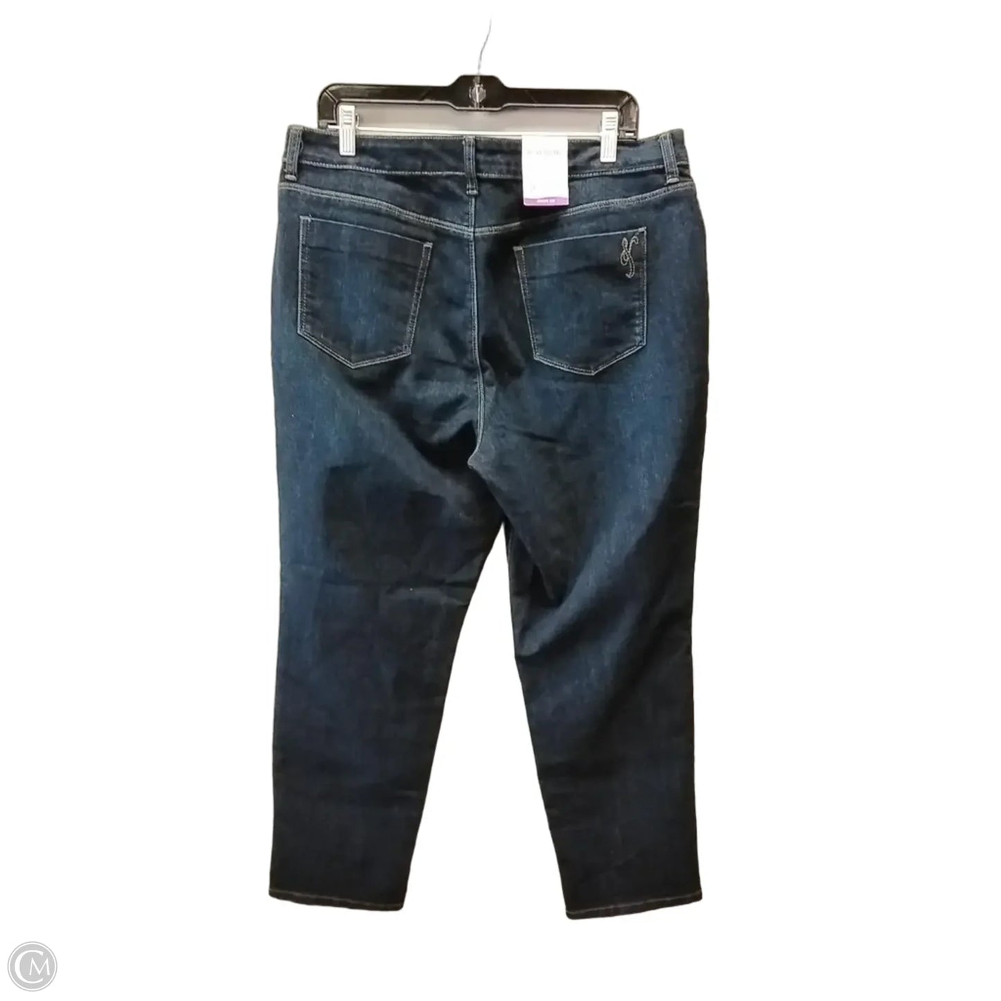 Jeans Straight By Style And Company In Blue Denim, Size: 16