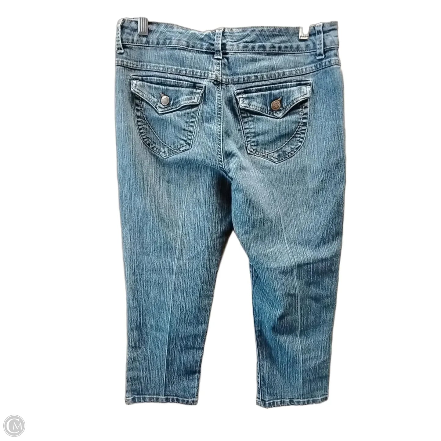 Jeans Cropped By Cme In Blue Denim, Size: 8