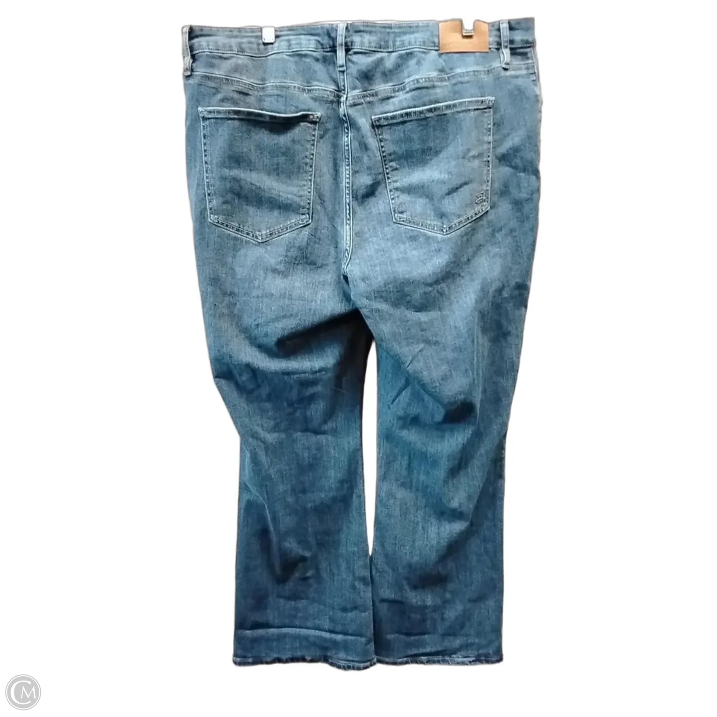 Jeans Boot Cut By Seven 7 In Blue Denim, Size: 18w