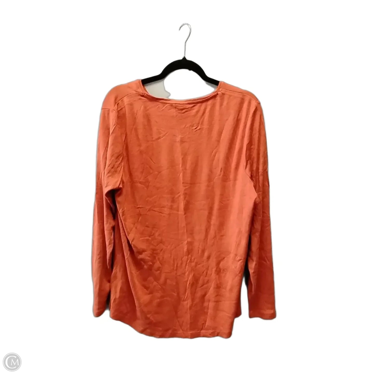 Top Long Sleeve By Chicos In Orange, Size: Xl
