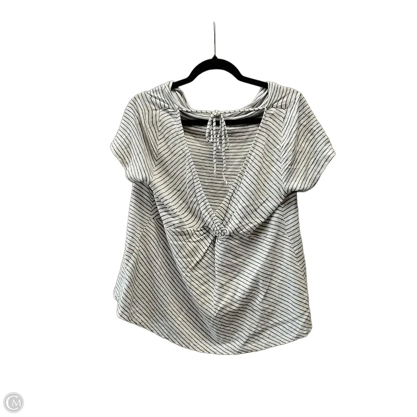 Top Short Sleeve By Maeve In Striped Pattern, Size: S