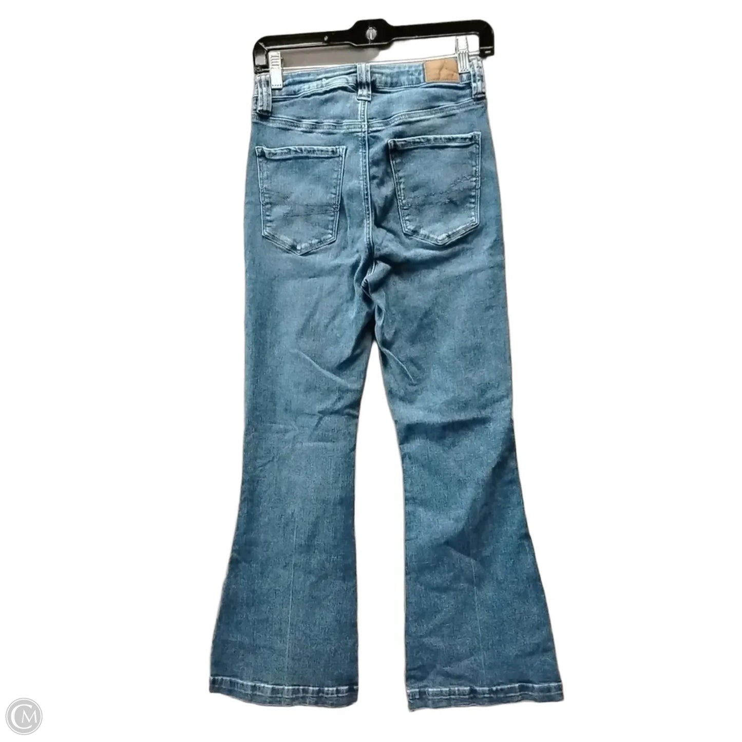 Jeans Boot Cut By American Eagle In Blue Denim, Size: 8
