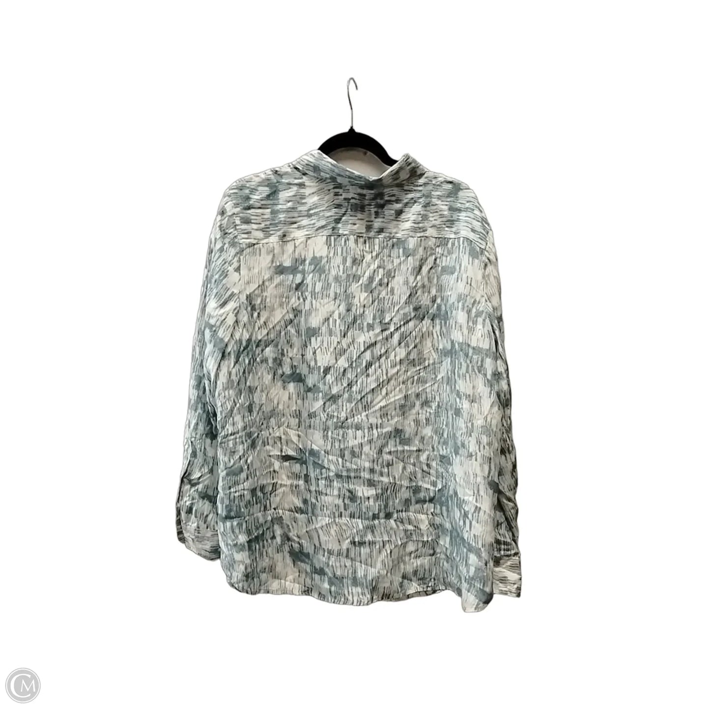 Top Long Sleeve By Banana Republic In Blue, Size: Xl