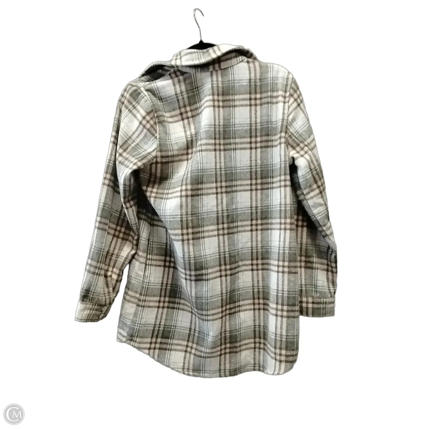 Jacket Shirt By Thml In Plaid Pattern, Size: S