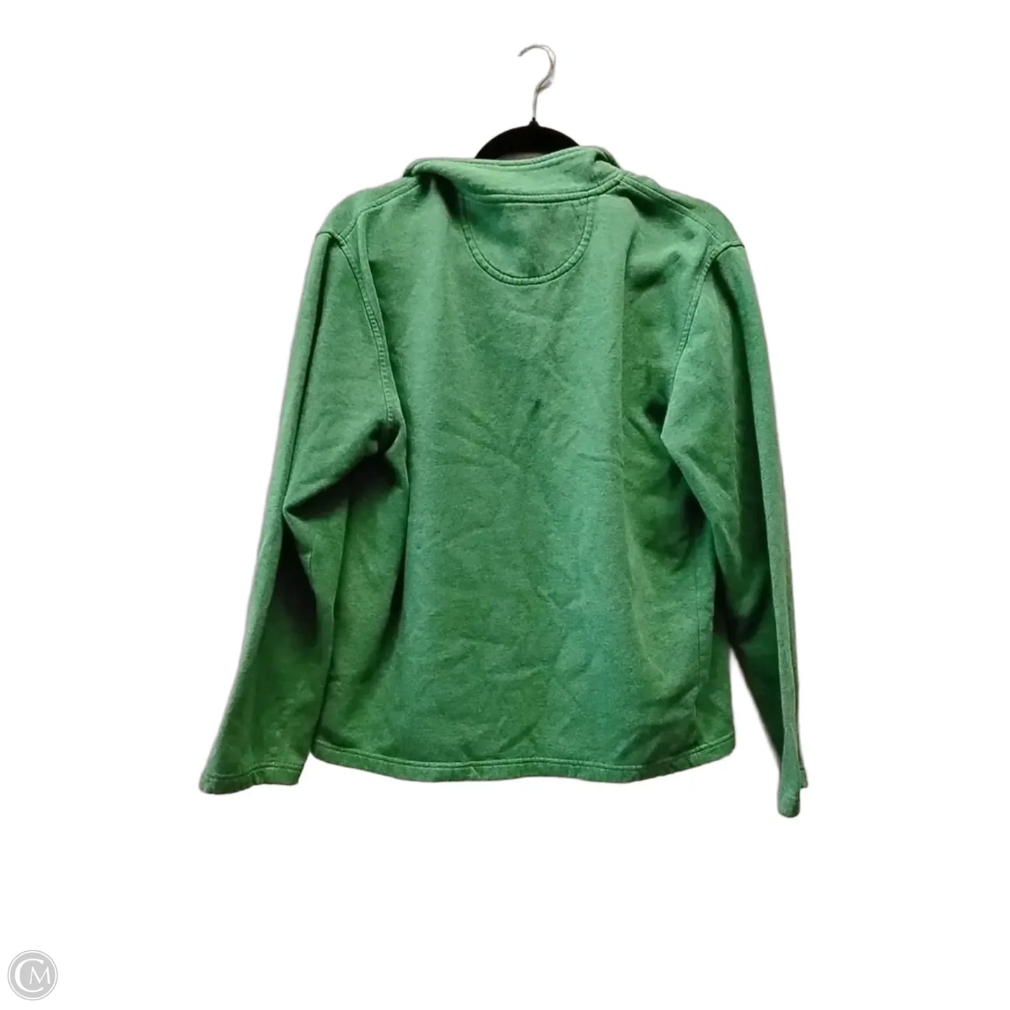 Sweatshirt Collar By Izod In Green, Size: M