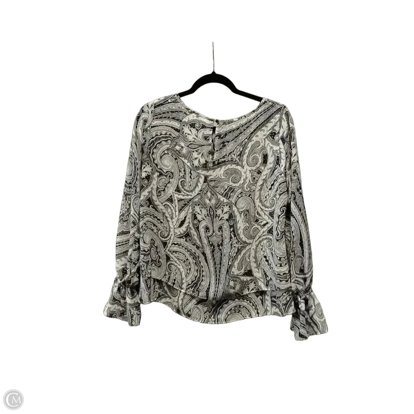 Blouse Long Sleeve By White House Black Market In Paisley Print, Size: 2