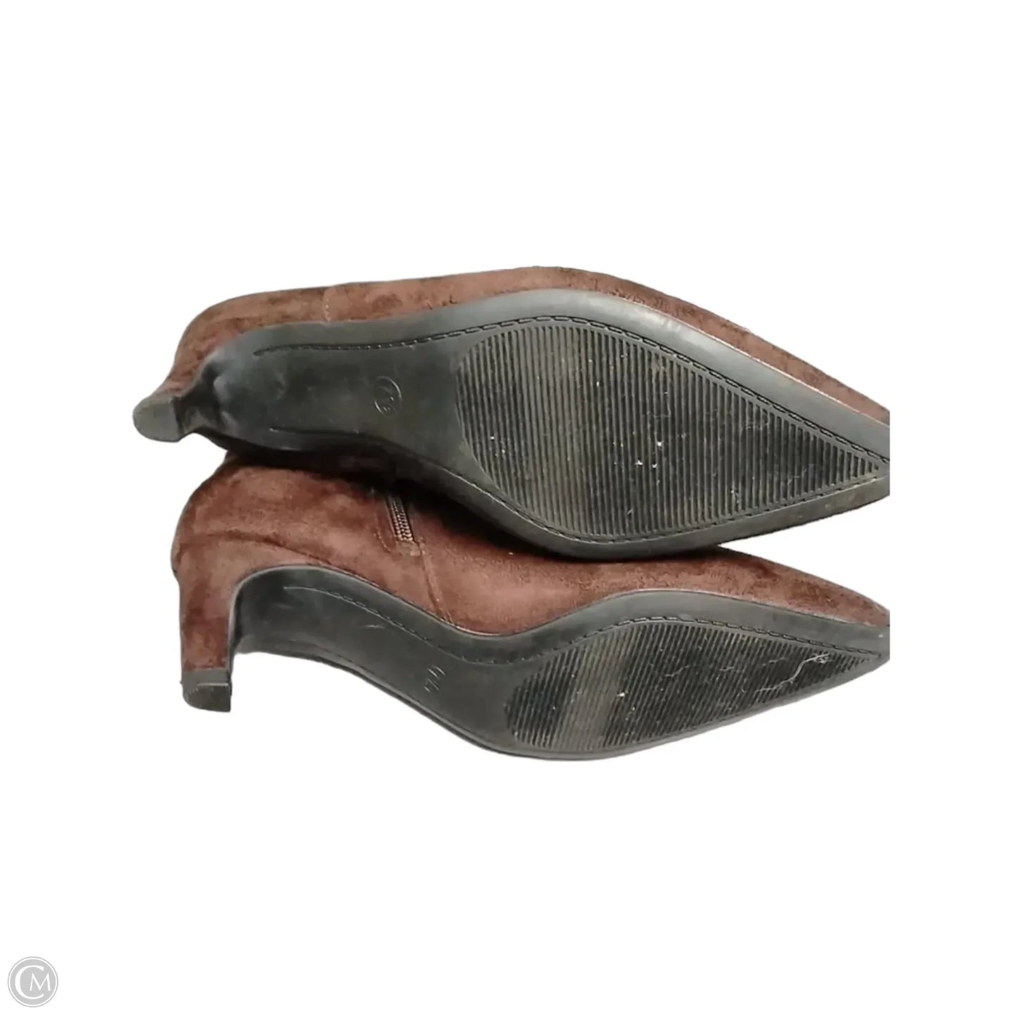 Boots Ankle Heels By Universal Thread In Brown, Size: 7.5
