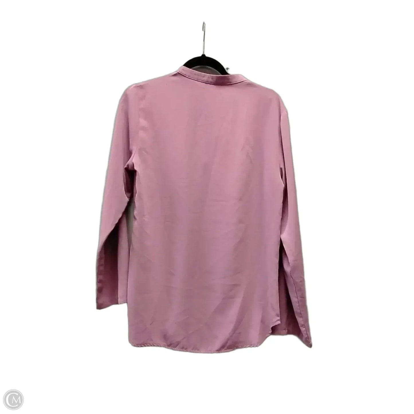 Blouse Long Sleeve By Timeson In Mauve, Size: M